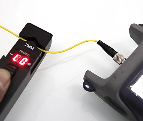 Hanchen RKX-3306 Fiber Optic Identifier Tester 800-1700nm with 4 Adapters - Detect & Recognize Optical Signals for Network Maintenance & Installation