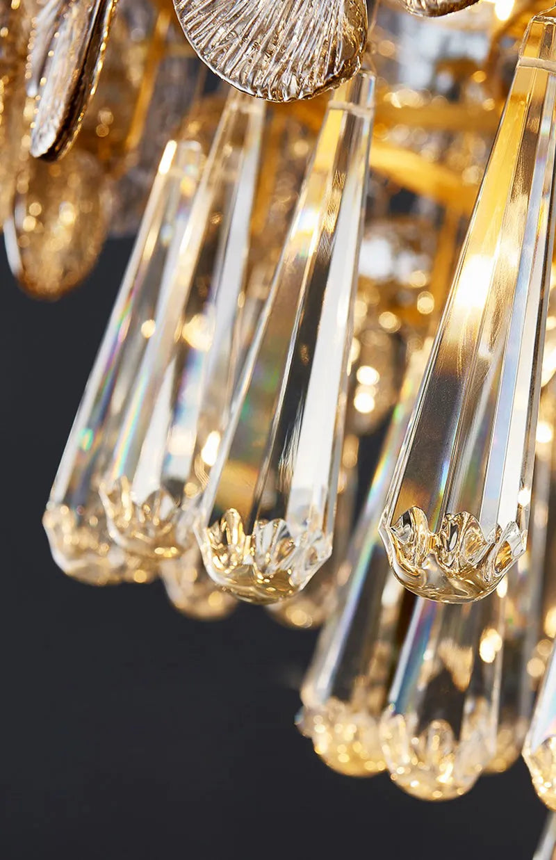 Postmodern Crystal Chandelier - Modern Luxury Ceiling Light Fixture for Dining Room, Living Room, Bedroom & Foyer | Elegant Home Decor Lighting for Weddings & Interior Design