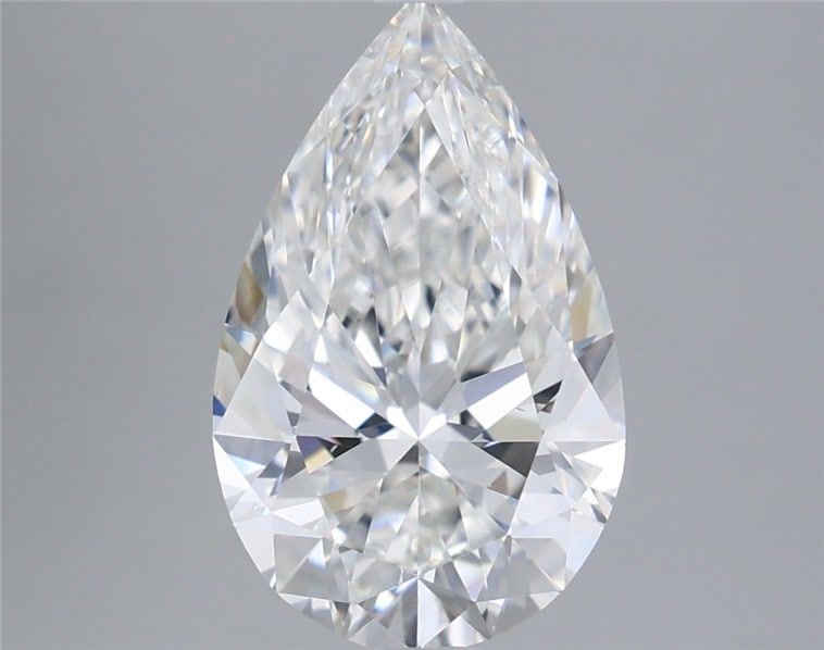 3 Carat F VS2 Pear Lab Grown Diamond - Elegant Engagement Ring & Wedding Jewelry for Women