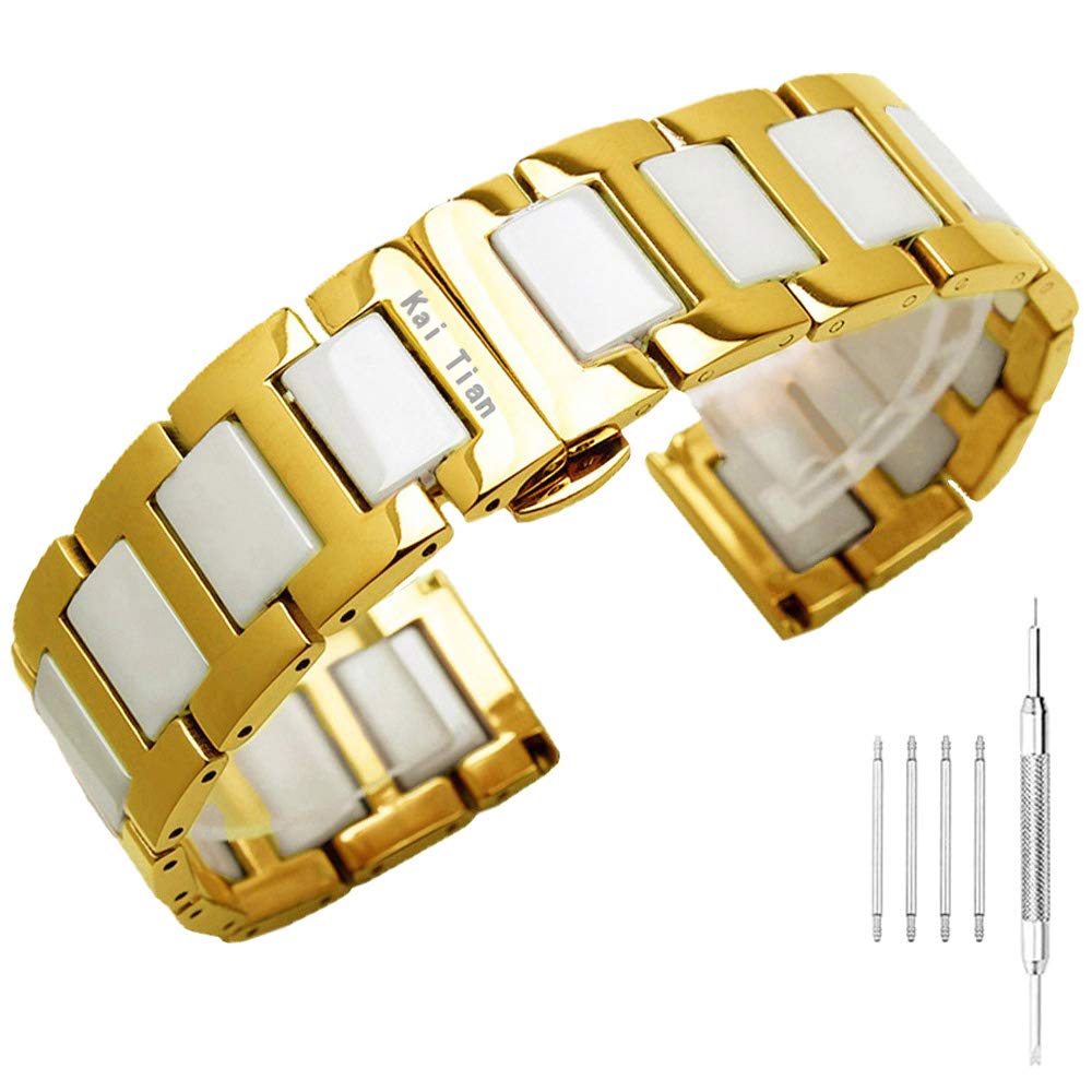 Stainless Steel Watch Band 18-22mm with Butterfly Buckle for Men - Casual & Formal Wear