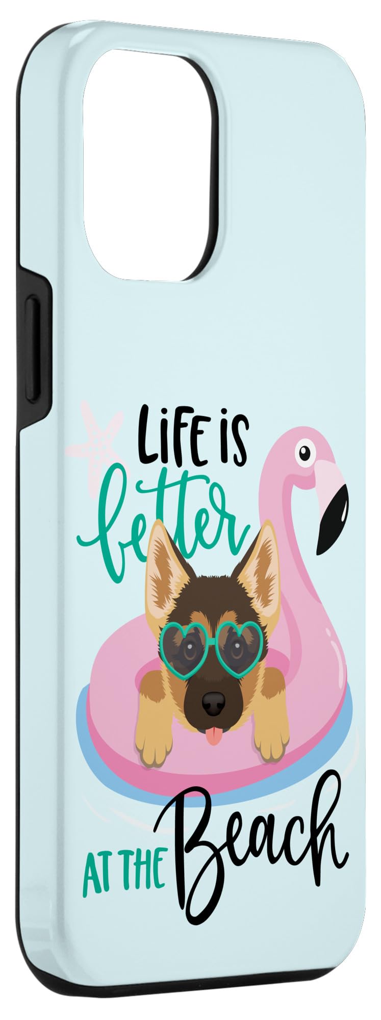 iPhone 12 Pro Max Case - Premium German Shepherd Design for Dog Lovers, Beach & Summer Protection - Perfect for Outdoor Adventures, Travel & Daily Use