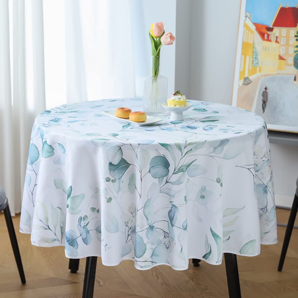 Stain-Resistant Wrinkle-Free Polyester Tablecloth - Indoor Outdoor Waterproof Dining Table Cover for Parties, Buffet, Picnic & Daily Use - Easy to Clean Decorative Table Linens for Home, Restaurant & Events