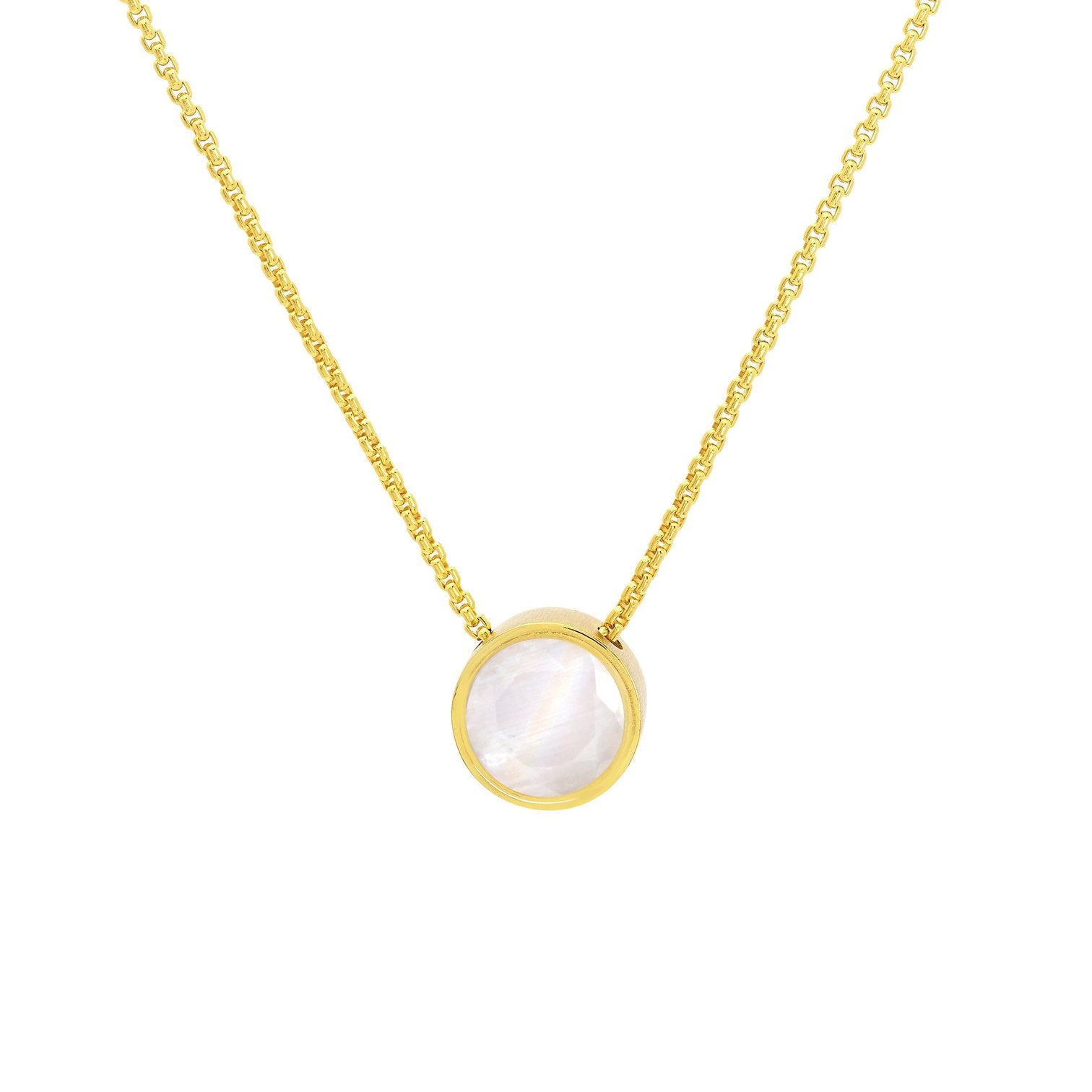 Rainbow Moonstone Sterling Silver Signature Midi Pendant Necklace for Women - Elegant Boho Jewelry Gift for Birthday, Anniversary & Special Occasions