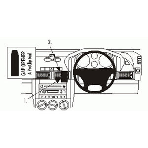 ClicOn No Holes Center Dash Mount for Land Rover Freelander (2004-2006) - Secure Phone Holder for Off-Roading & Daily Commute