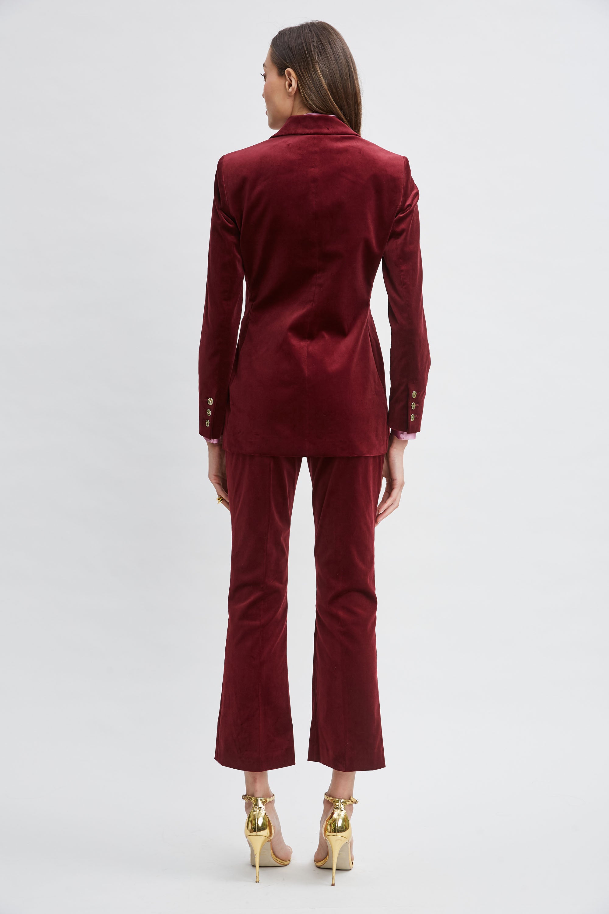 Elegant Single Button Velvet Blazer for Women - Formal & Evening Wear - Perfect for Business, Parties & Special Occasions
