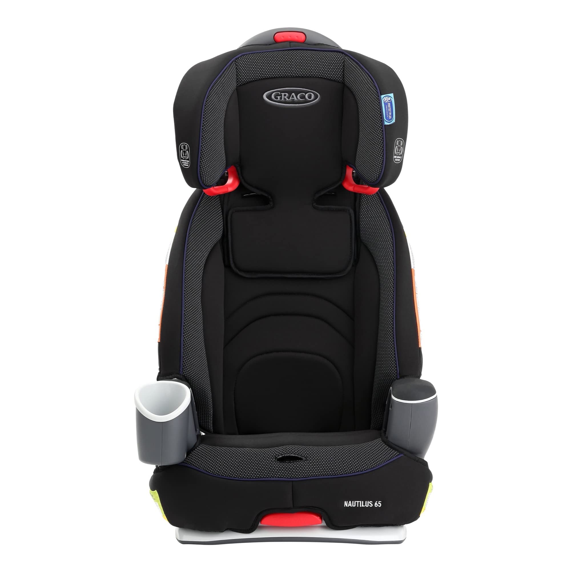 Graco Nautilus 65 3-in-1 Convertible Car Seat for Toddlers to Big Kids (10-45 kg / 22-100 lbs) - Harness, Highback & Backless Booster - Chanson Design - Perfect for School Drop-offs, Road Trips & Family Travel