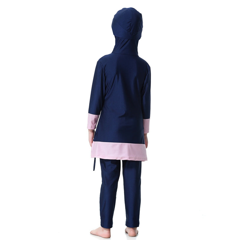 Modest Muslim Burkini Swimwear for Girls - UPF 50+ Sun Protection, Full Coverage Islamic Swimsuits for Kids - Perfect for Beach, Pool & Water Activities