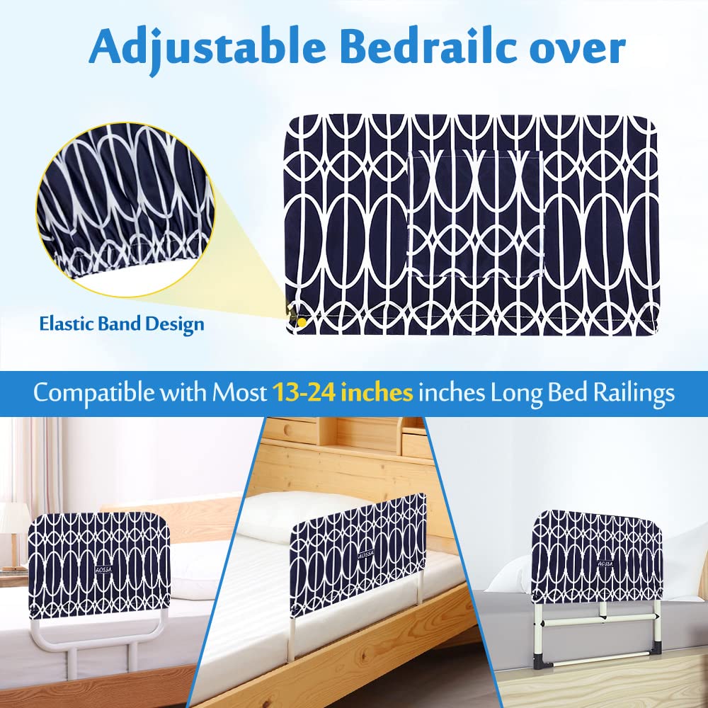 Hospital Bed Rail Padding - Safety Bumper Cushion for Elderly & Adults | Adjustable Medical Bedside Assist Rail Cover | Fall Prevention & Patient Protection (1PC) - Ideal for Home Care, Nursing Homes & Rehabilitation Centers