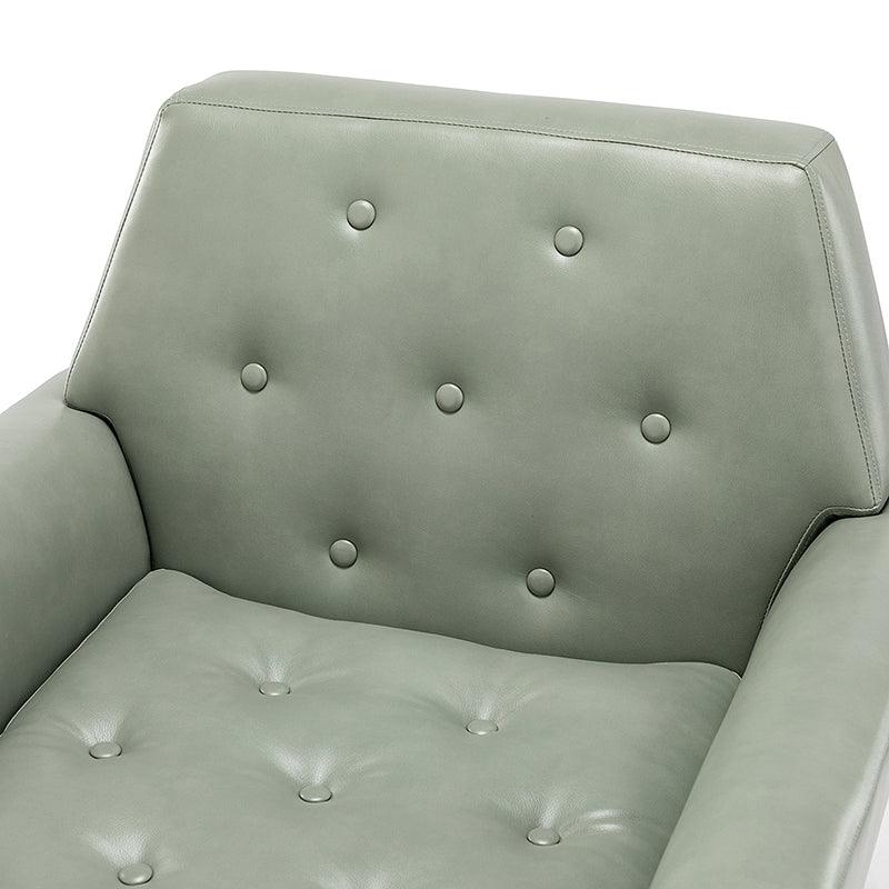 Raelynn Vegan Leather Armchair - Modern PU Leather Lounge Chair for Living Room, Office & Bedroom - Eco-Friendly Faux Leather Accent Chair for Home Decor