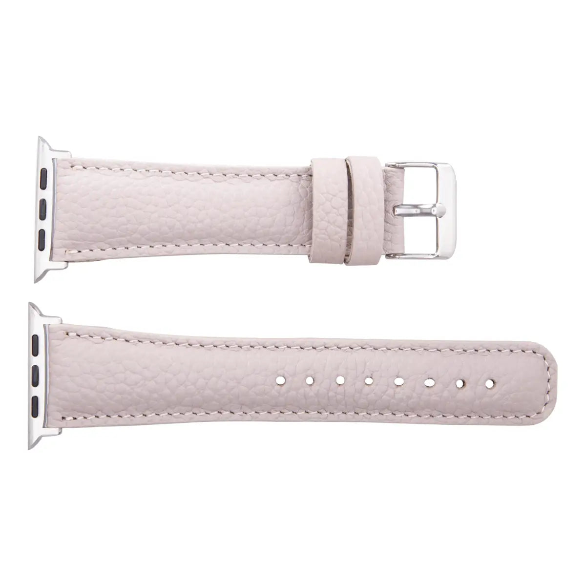 Premium Beige Leather Apple Watch Band - Classic & Stylish Replacement Strap for Apple Watch Series 1-9, SE, Ultra - Perfect for Work, Travel & Everyday Wear