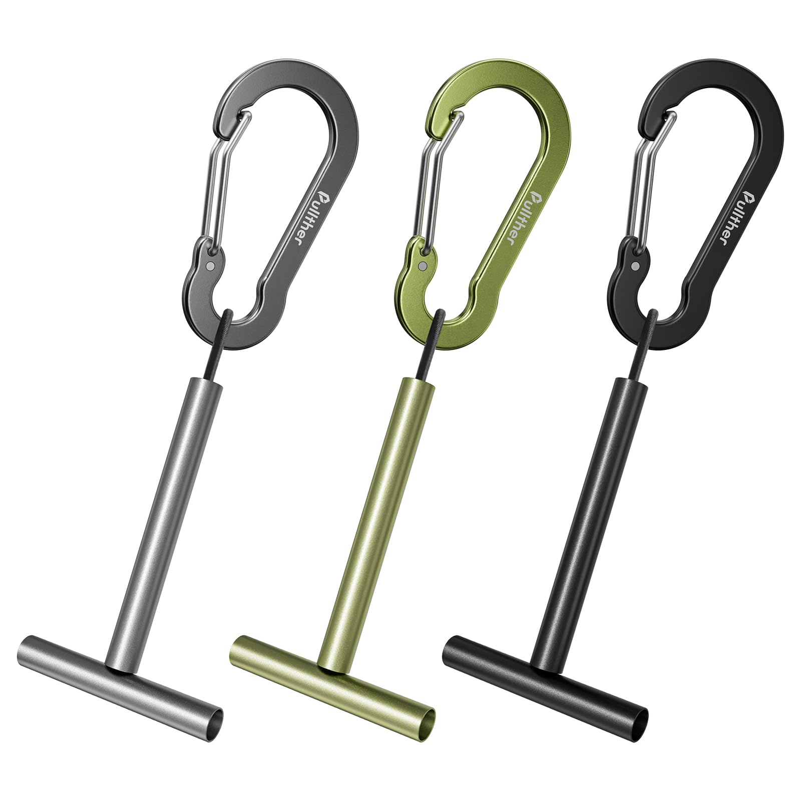 3 PCS Aluminum Fly Fishing Tippet Holder - Durable Leaders & Tippets Dispenser Tool for Trout Fishing Accessories (Great for Stream, River & Lake Fly Fishing)
