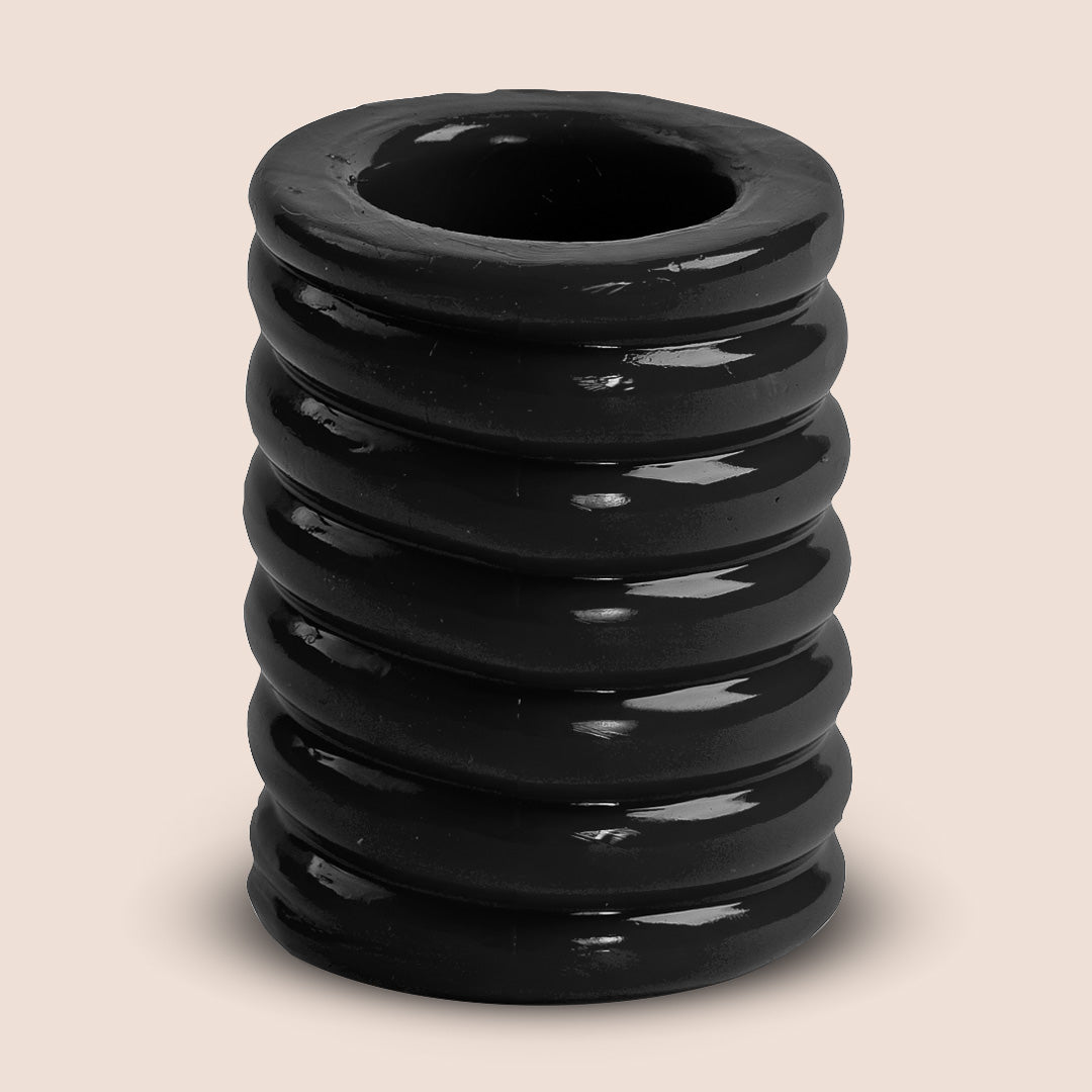 TitanMen Cock Cage - Thick & Ribbed Sleeve for Comfort & Security | BDSM Accessories for Couples Play & Male Chastity Devices | Perfect for Roleplay, Bondage & Fetish Lovers