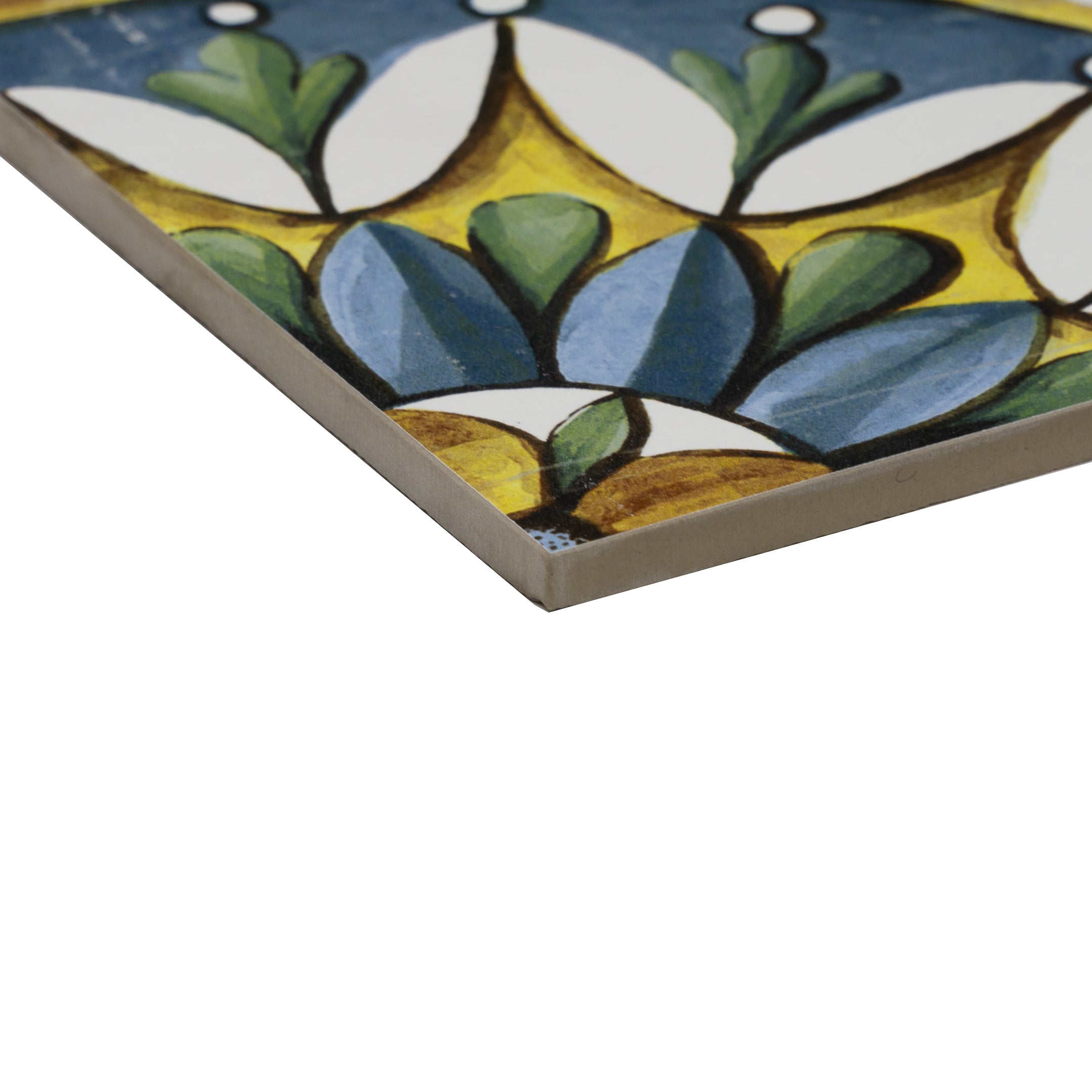 Vita Sole 01 Spanish Encaustic Cement Tiles - Handmade Orange County Floor & Wall Tiles for Kitchen, Bathroom, Patio Decor