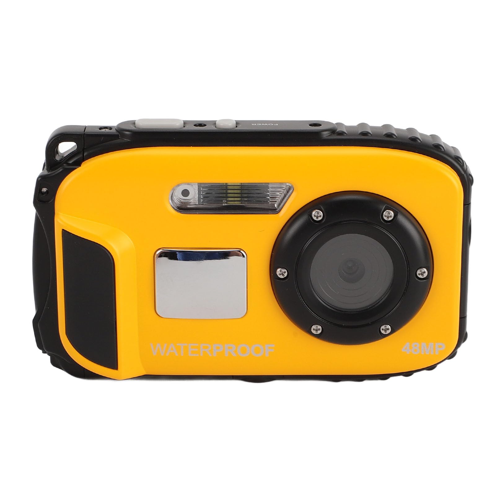 Waterproof Underwater Camera 4K HD 650mAh Rechargeable - Yellow Diving Camera for Snorkeling, Scuba Diving & Marine Photography