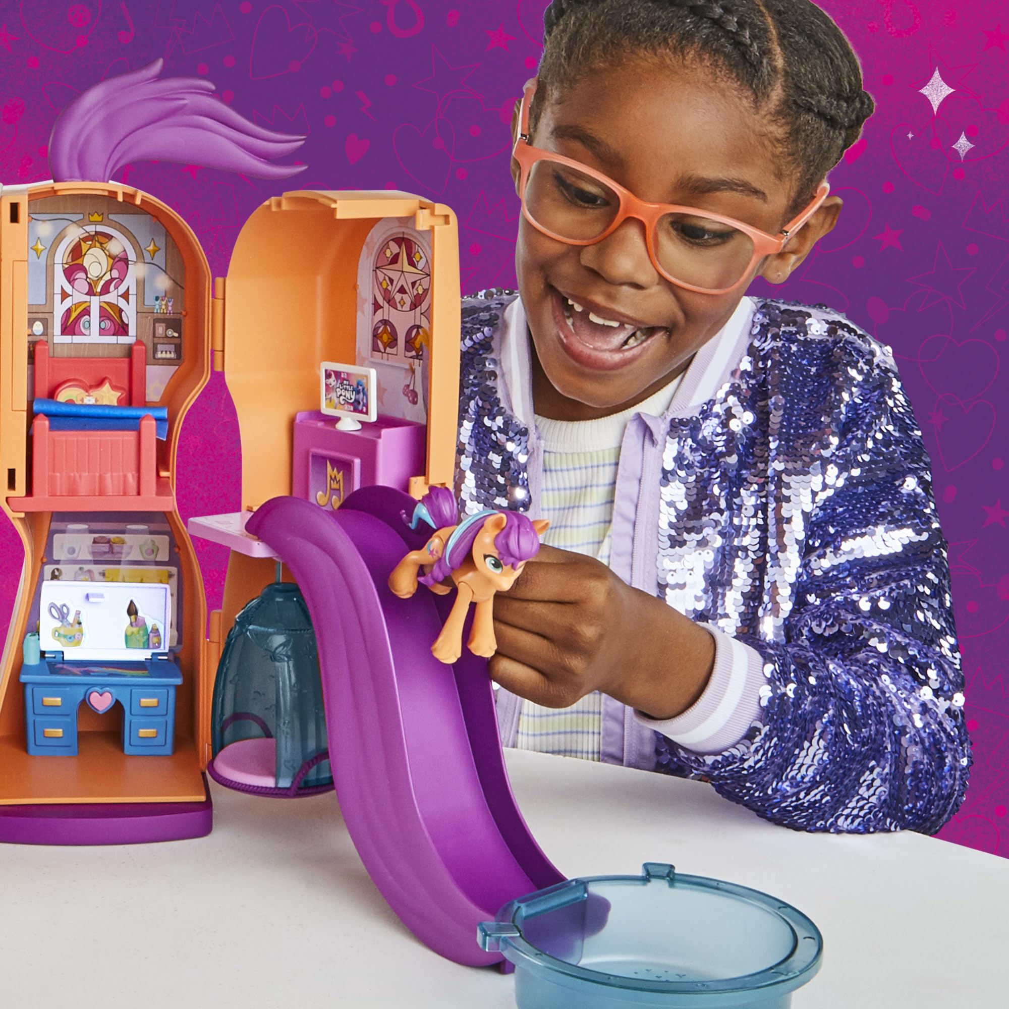 My Little Pony Transforming Doll Playset - 25-Inch Sunny's Interactive Toy with Reveal Feature for Kids Ages 5+ | Perfect for Birthday Gifts & Pretend Play (Amazon Exclusive)