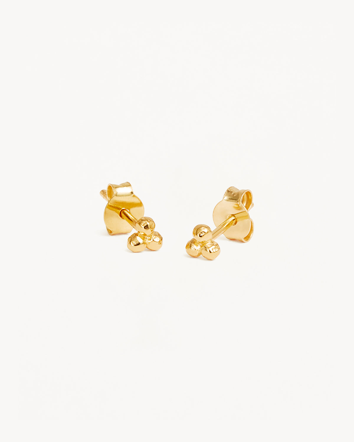 18K Gold Vermeil Karma Stud Earrings for Women - Hypoallergenic Luxury Studs for Everyday Wear, Gift Giving & Special Occasions