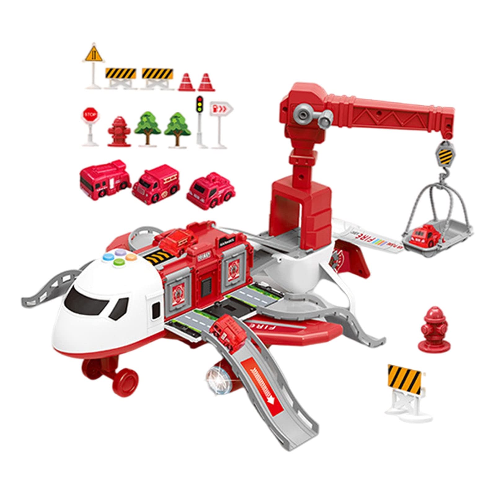 Colcolo Toys Inertia Developmental Games - STEM Learning Fire Truck Plane for Kids Birthday, Christmas Gifts | Indoor Outdoor Play, Preschool Educational Toys