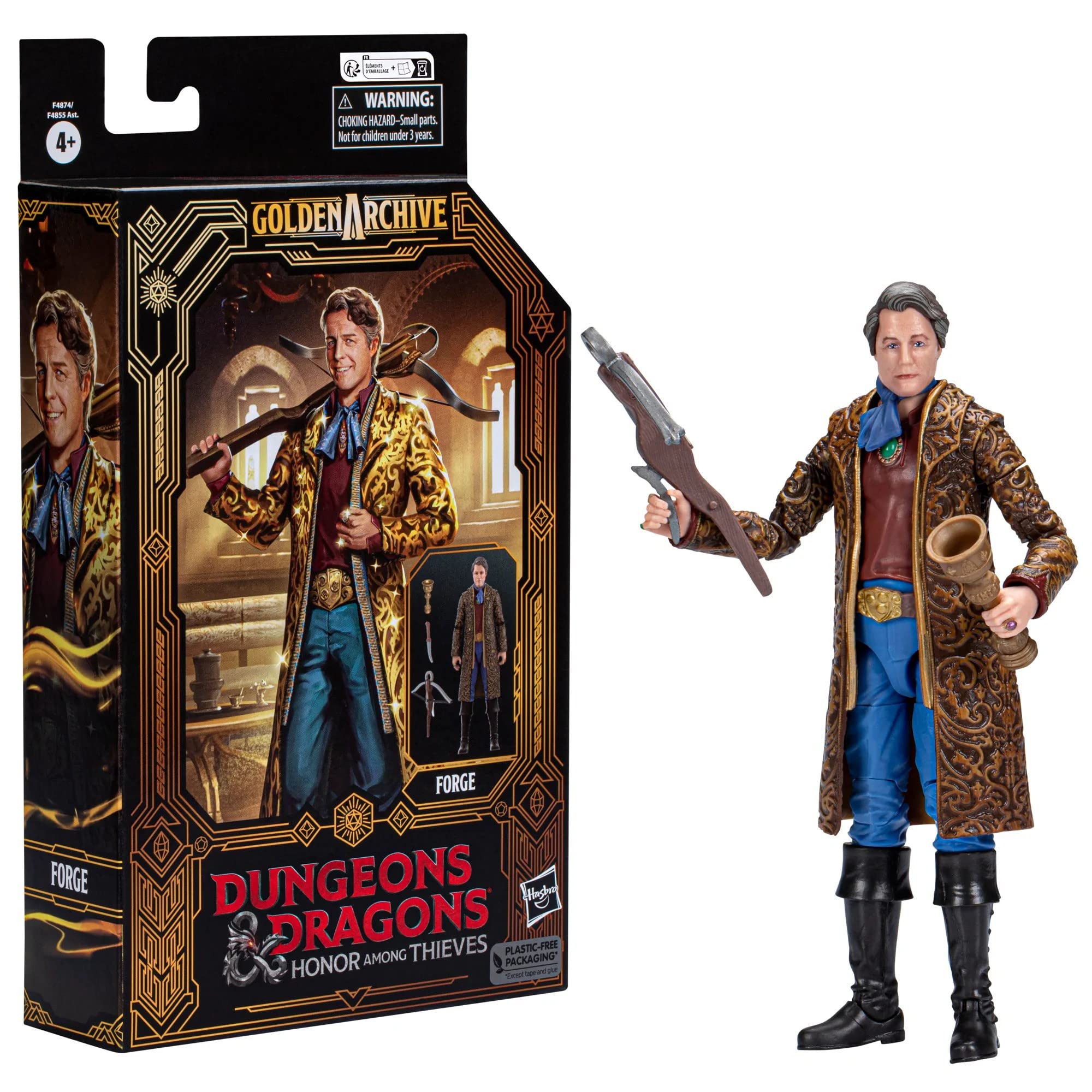Dungeons and Dragons Honor Among Thieves Golden Archive Forge Action Figure - Premium Collectible D&D Movie Character Toy for Tabletop RPG Fans & Fantasy Collectors - Perfect for Display, Gaming, and Cosplay Accessories