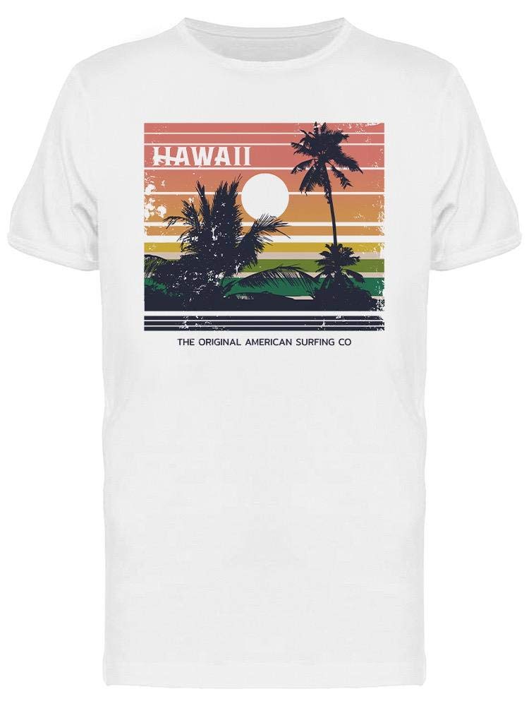 Smartprints Hawaii Beach T-Shirt for Men - Soft Cotton Casual Short Sleeve Shirt with Tropical Print - Perfect for Vacation, Summer Outfits & Beach Parties