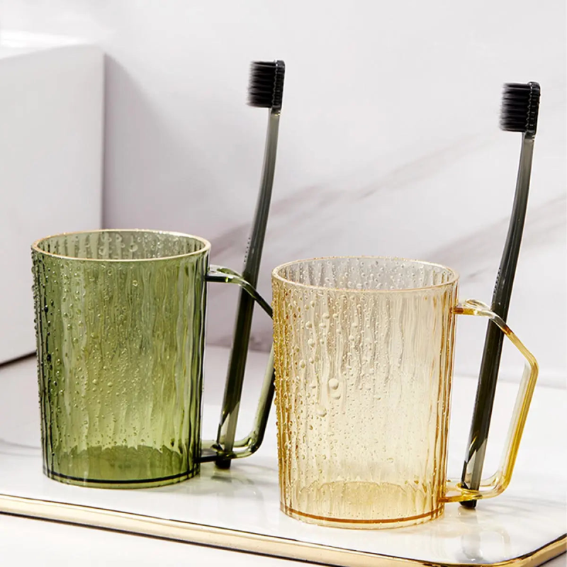 Ripple Aura Toothbrush Holder - Modern Bathroom Organizer for Electric & Manual Toothbrushes - Perfect for Countertop, Vanity, or Travel Use