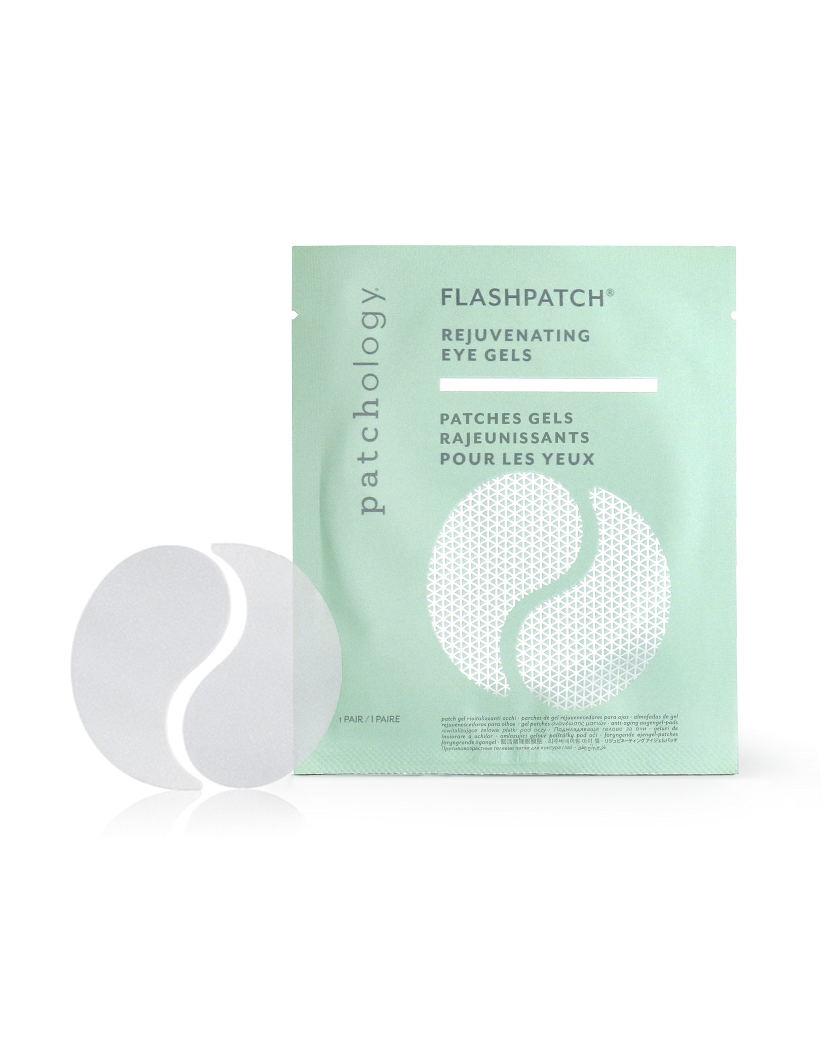 FlashPatch® Rejuvenating Eye Gels - 5 Pairs | Hydrating & Anti-Aging Under Eye Patches for Dark Circles & Puffiness | Perfect for Travel, Work & Nighttime Skincare Routine