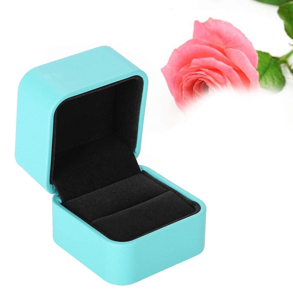 Elegant Pu Leather Ring Box for Engagement & Wedding Jewelry - Jewelry Gift Packaging