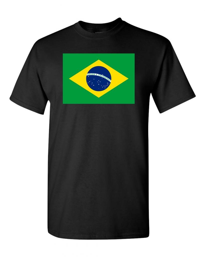 Brazil Flag T-Shirt for Adults - Patriotic Brazilian Pride Apparel - Perfect for National Holidays, Sports Events & Cultural Celebrations