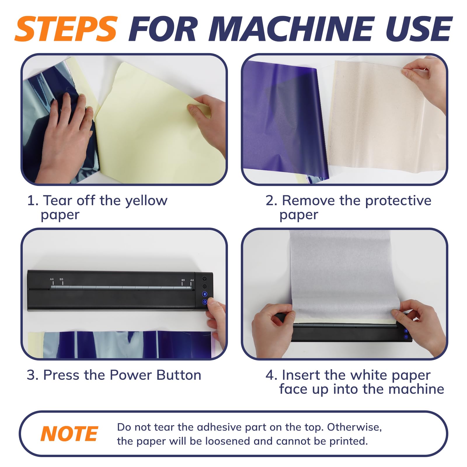 LifeBasis Wireless Tattoo Stencil Printer - Bluetooth Portable Thermal Transfer Copier Machine for Professional Tattoo Artists | Includes 30PCS Transfer Paper | Compatible with Android & iOS Phones | Perfect for Tattoo Studios, Home Use & Mobile Tattoo Services