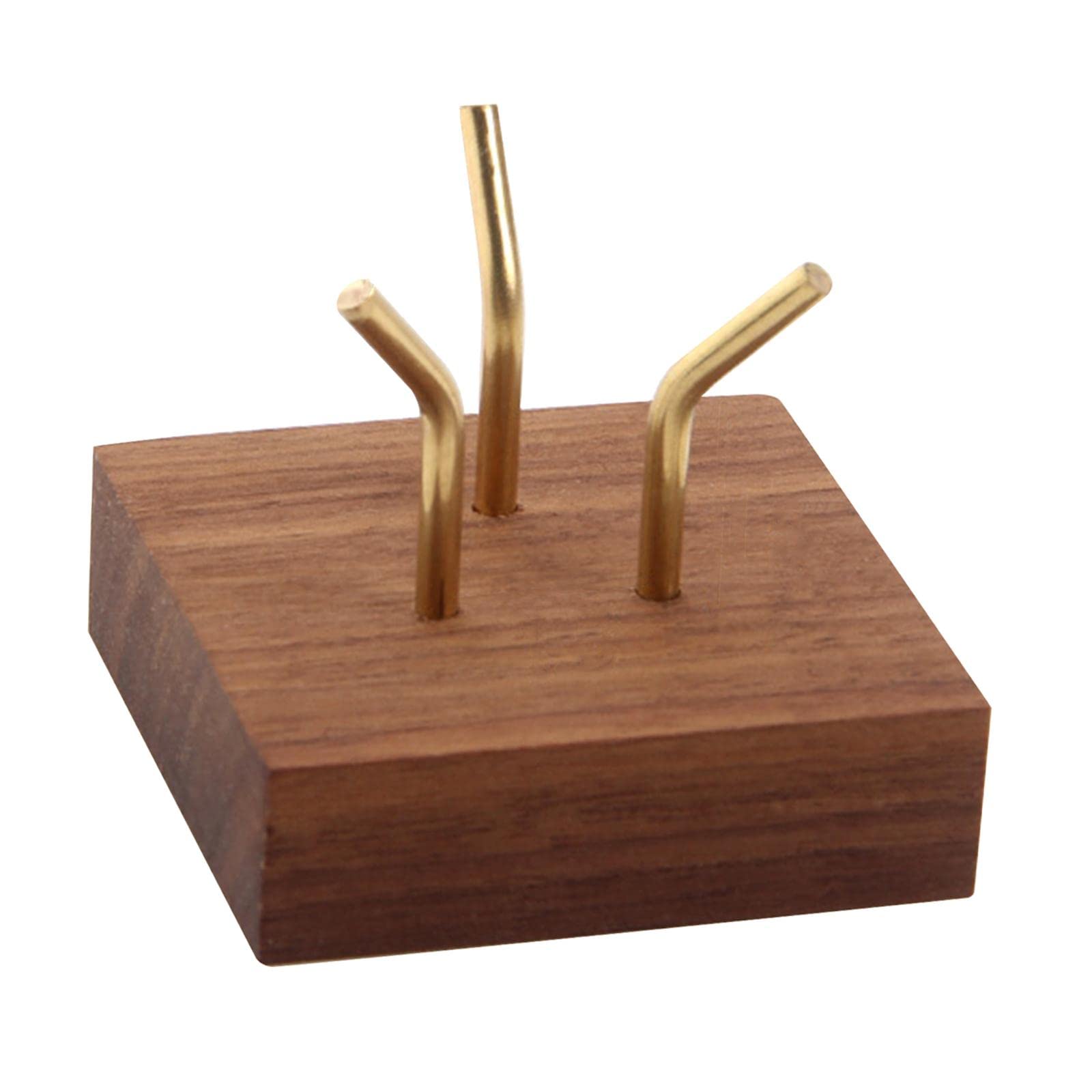 GZYF Walnut Wood Display Stand with Marble Base - Perfect for Showcasing Chess Pieces, Fossils & Collectibles | Elegant Home & Office Decor
