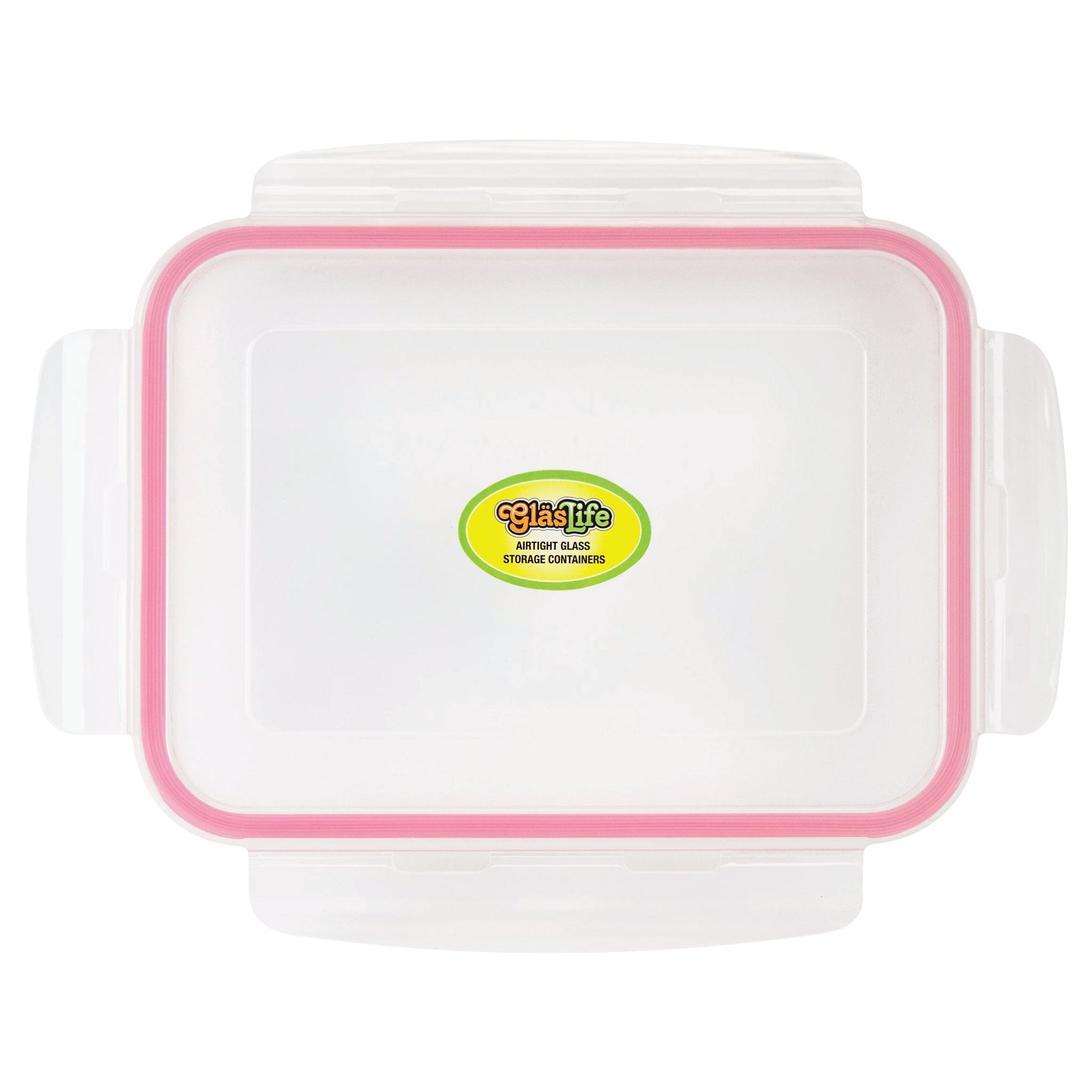 GlasLife® Airtight Rectangular Food Storage Container Lid - BPA Free, Leak Proof - Perfect for Meal Prep, Leftovers & Pantry Organization