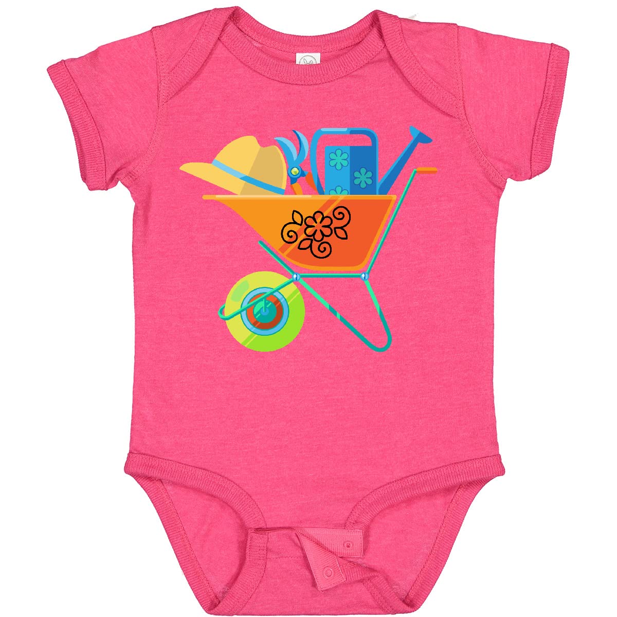 Inktastic Gardener Gardening Tools Baby Bodysuit - Cute Organic Cotton Onesie for Infants & Toddlers - Perfect for Gardening Enthusiasts, Outdoor Activities & Family Photos