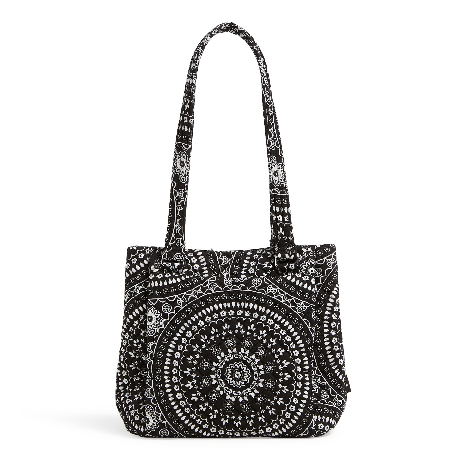 Vera Bradley Cotton Multi-Compartment Shoulder Satchel Purse for Women - Stylish & Spacious Handbag for Work, Travel & Everyday Use