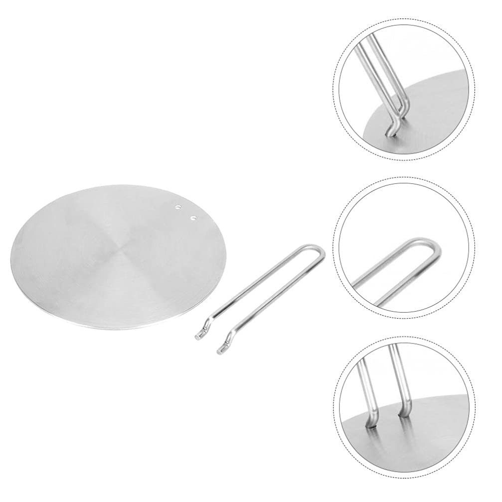 Stainless Steel Induction Adapter Plate - Heat Diffuser for Gas & Electric Stoves, BBQ Accessories - Perfect for Induction Cooktops, Camping & Outdoor Cooking