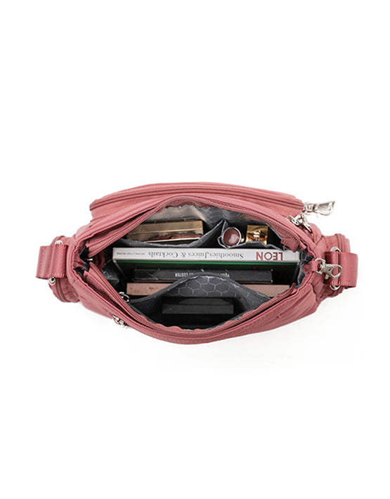 TOSCA TCA 951 Anti-Theft Shoulder Bag for Women - Coral Pink Crossbody Purse with RFID Protection | Perfect for Travel, Commuting & Everyday Use