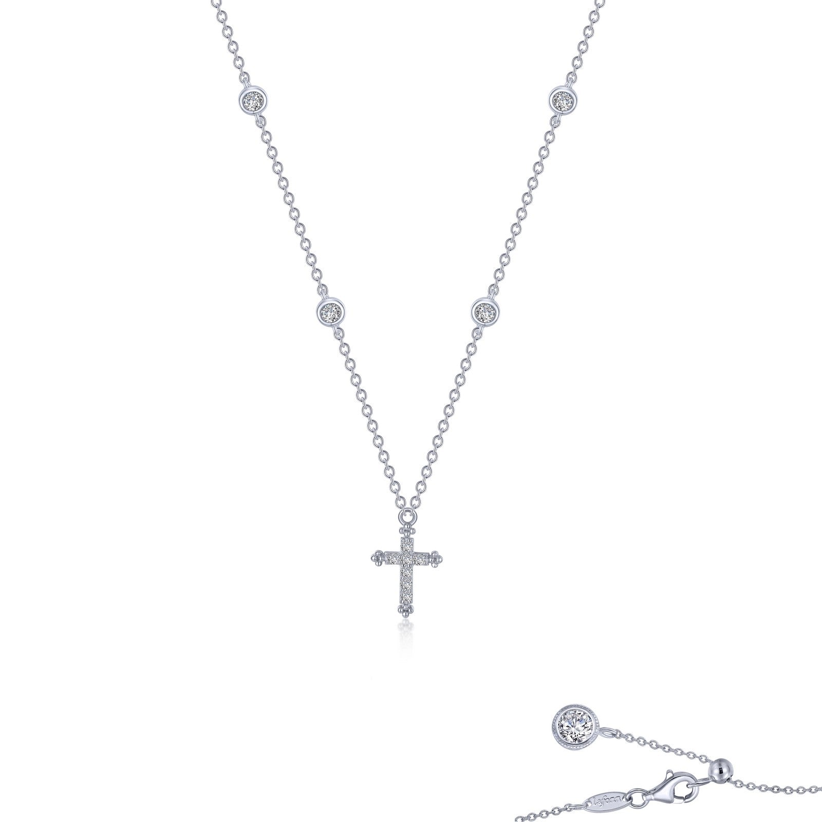 0.41 CTW Cross Necklace for Women - Elegant Gold or Silver Religious Pendant - Perfect for Church, Weddings, and Everyday Wear