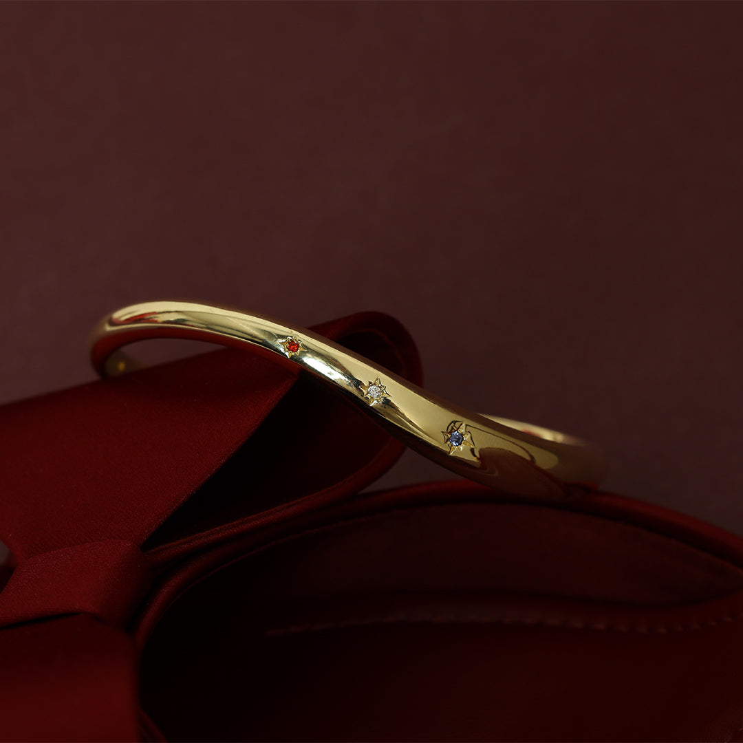 OUI Cuff Bracelet - Elegant Adjustable Bangle for Women | Perfect for Parties, Weddings & Everyday Wear