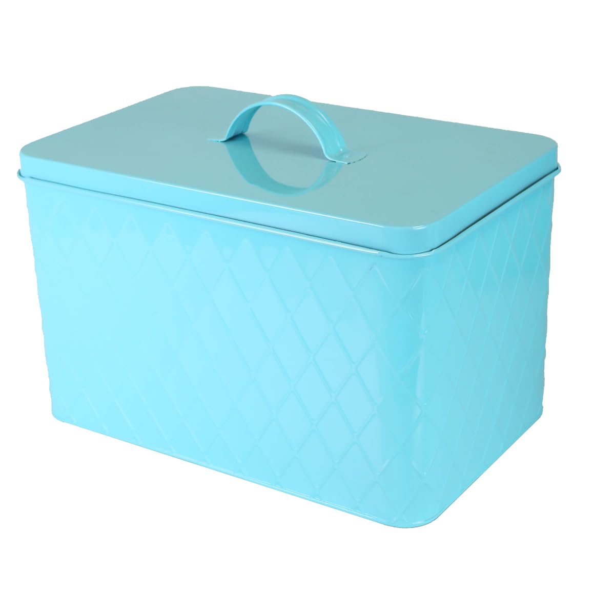 Home Basics Tin Kitchen Food Storage Canister Set - Airtight Bread Box with Lid for Pantry Organization | Perfect for Storing Bread, Cookies, and Dry Goods in Your Kitchen