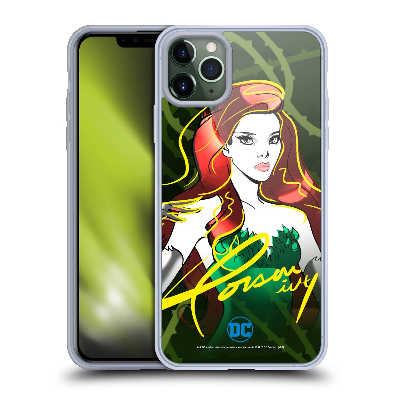Official DC Women Core Ivy Soft Gel Case for Apple iPhone 11 Pro Max - Durable Protection with Stylish Superhero Design - Perfect for Daily Use, Work & Superhero Fans