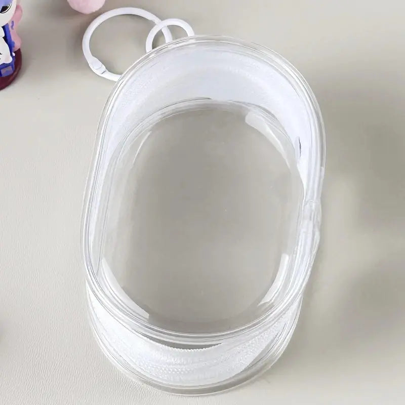 2-Pack Mini Transparent Cable Organizer Box - Portable Cord Storage for Data Cables, Chargers, Headphones & Jewelry | Compact Travel Keychain Pouch for Outdoor, Office & Home Organization