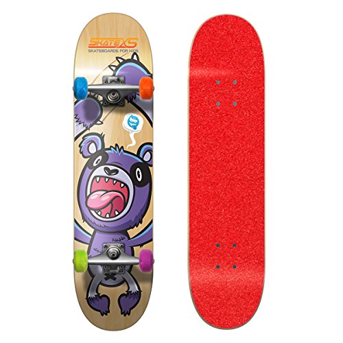 Red Grip Tape / Multi-Color Wheels