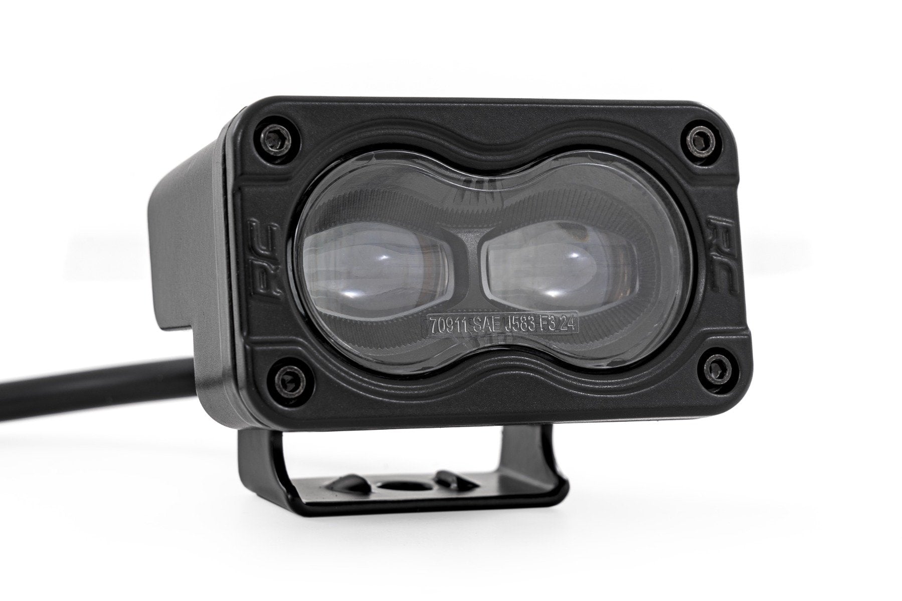 3x1.75 Inch Black Series Yellow LED Slim Auxiliary Lights - SAE Fog Lights Pair (70911) - Perfect for Off-Road Trucks, Jeeps & SUVs