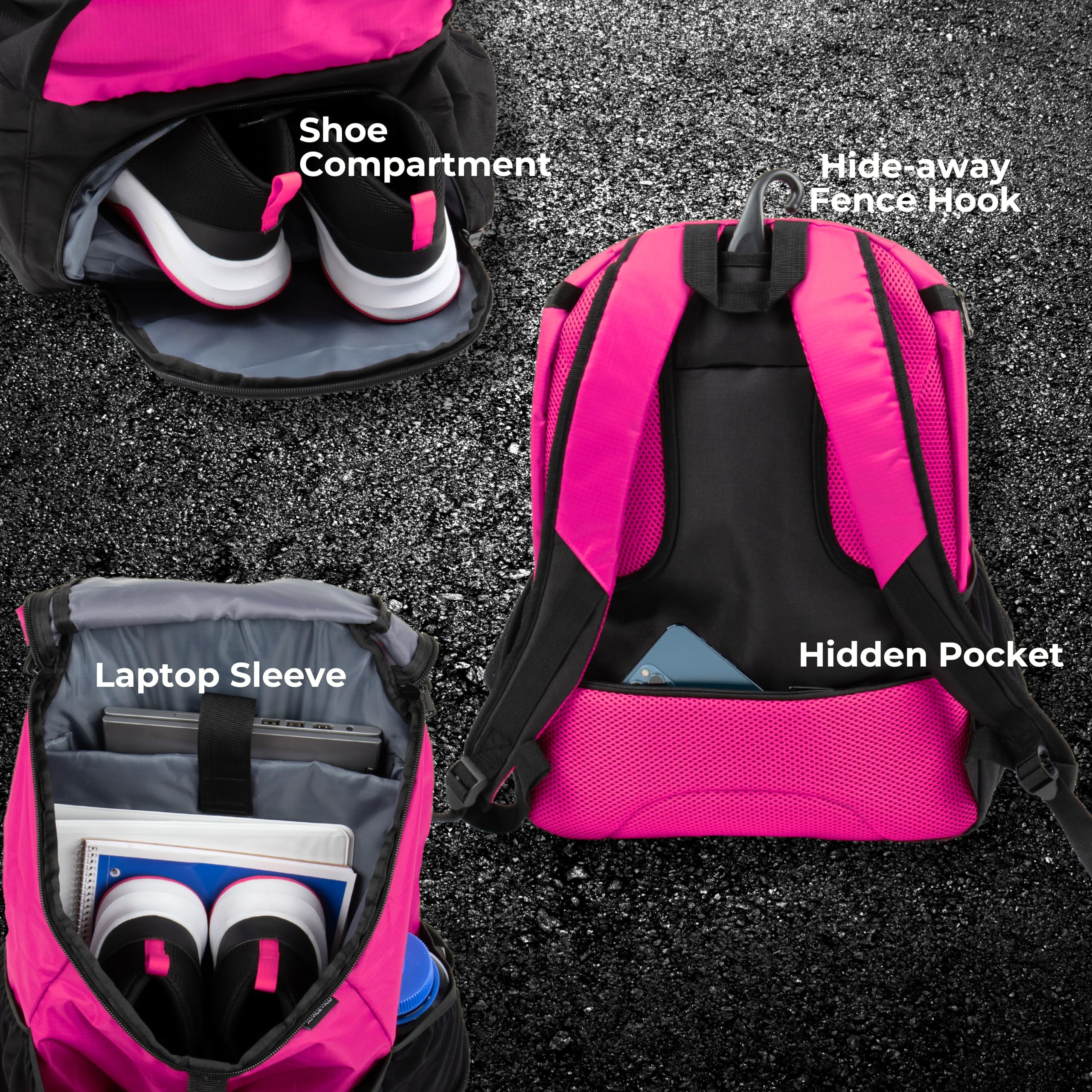 Athletico Basketball Backpack for Men & Women - Large Sports Bag for Basketball, Volleyball & Soccer - Perfect for Gym, Travel & School