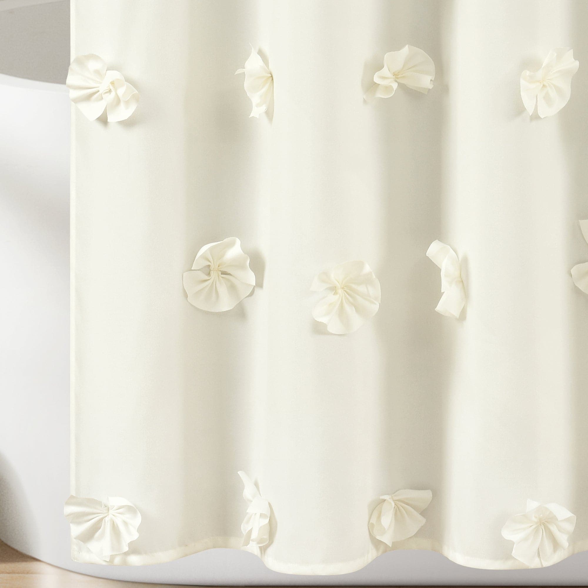 Riley Waterproof Shower Curtain - Elegant Bathroom Decor for Modern Homes | Perfect for Bathrooms, Dorms & Apartments