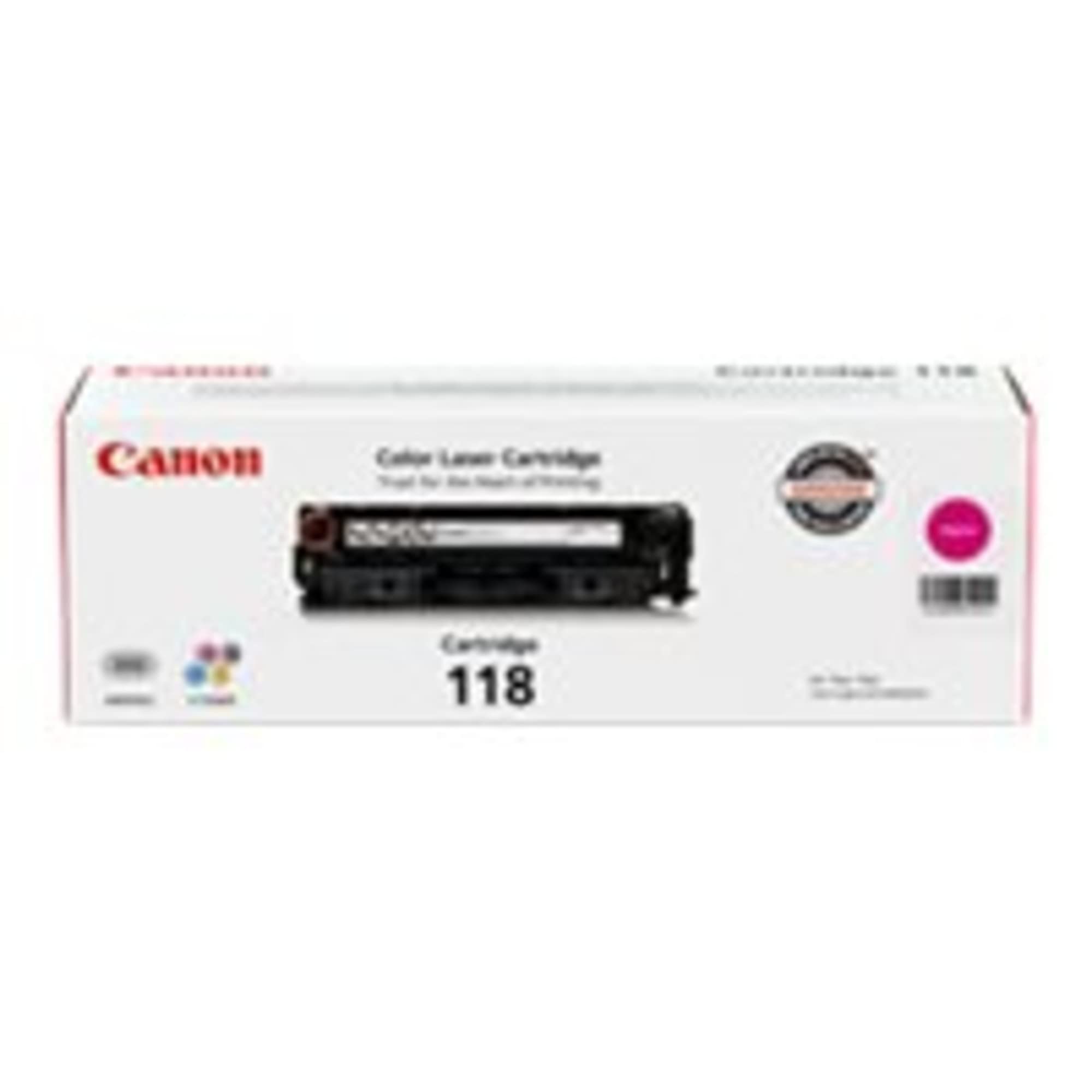 Canon Genuine 118 Magenta Toner Cartridge (2660B001) - 1 Pack - Compatible with Canon Color imageCLASS MF8350Cdn, MF8380Cdw, MF8580Cdw, MF729Cdw, MF726Cdw, LBP7200Cdn, LBP7660Cdn Laser Printers - Ideal for Office Printing, Home Office & High-Quality Color Documents