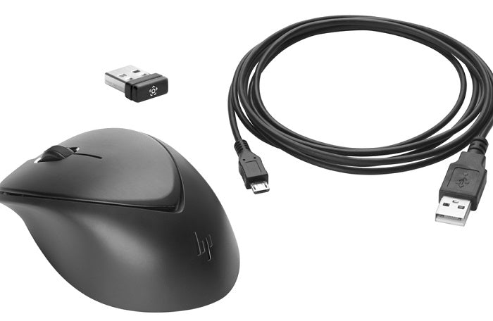 HP Premium Wireless Mouse - Ergonomic Design, 2.4GHz USB Dongle, 3 Adjustable DPI Settings for Laptop, PC, Mac - Perfect for Office Work, Gaming & Home Use