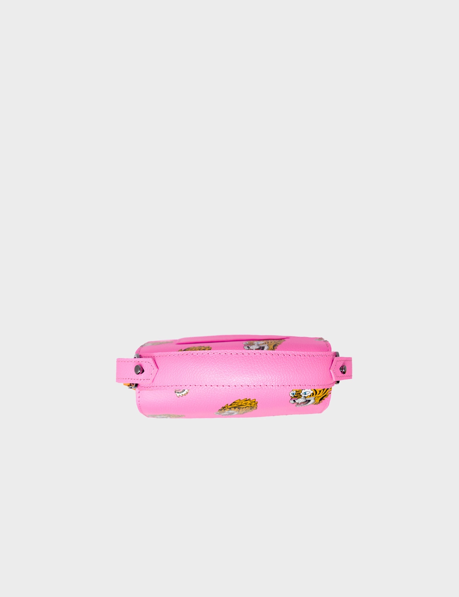 Anastasio Micro Crossbody Handbag - Genuine Pink Leather with Tiger Print | Perfect for Women's Daily Use, Travel & Night Out