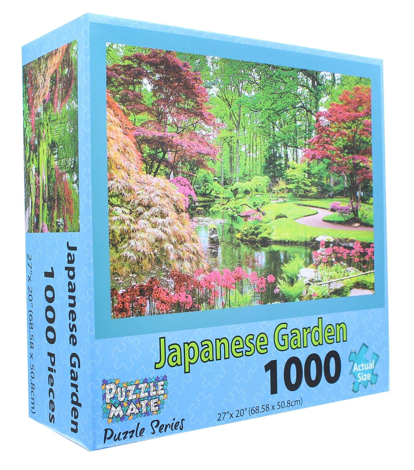 Puzzle Mate - Japanese Garden 1000 Piece Jigsaw Puzzle for Adults - Challenging Art Puzzle for Relaxation & Home Decor
