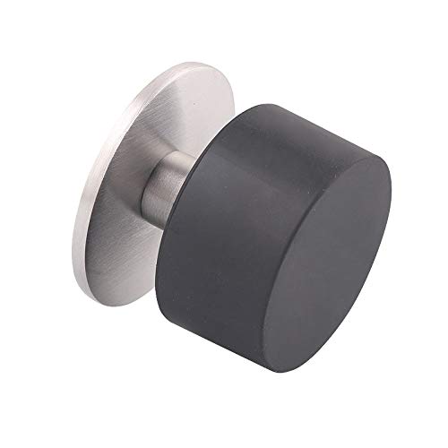 Stainless Steel Door Stopper Wall Protector - Durable Brushed Finish for Home & Office Use