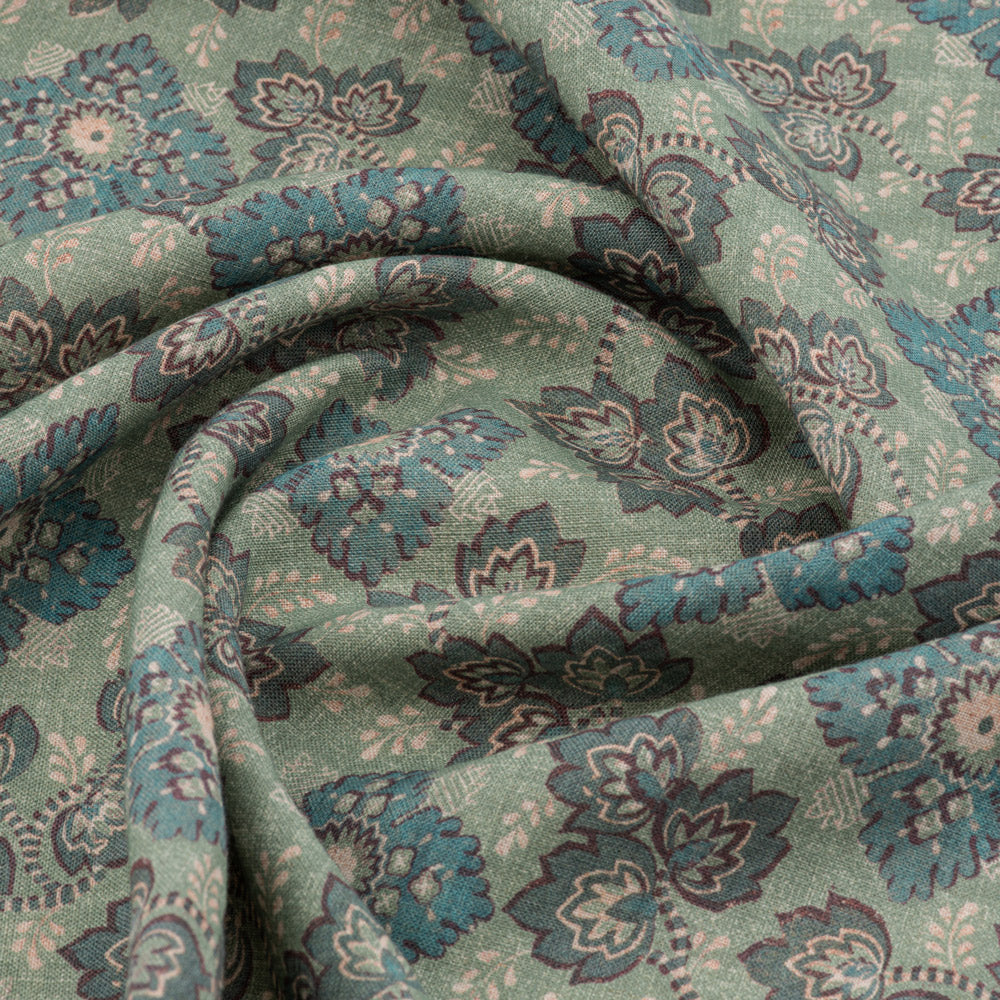 Premium Somborne Linen & Teal Table Runner - Elegant Dining Decor for Weddings, Parties & Home Decor