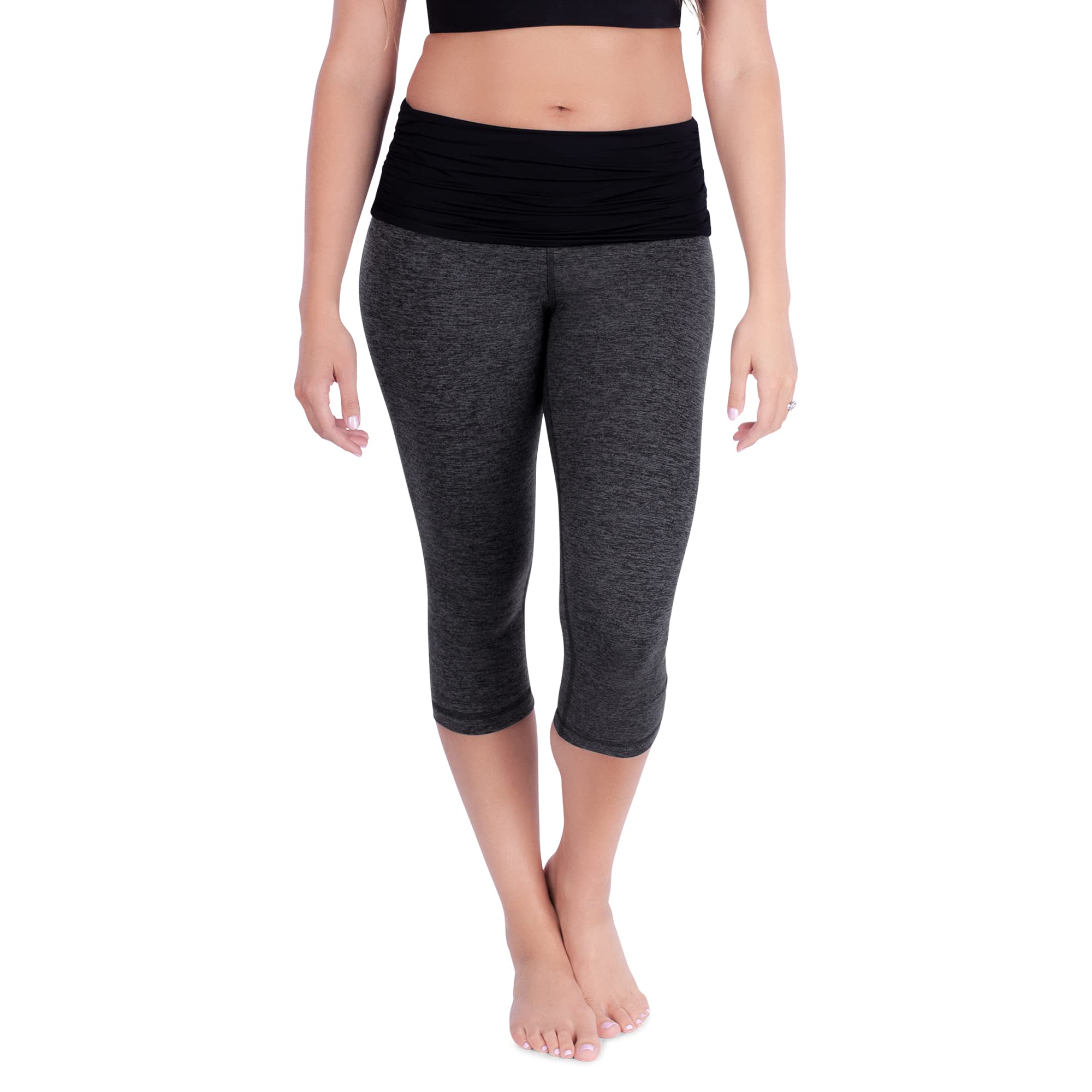 Belly Bandit ActiveSupport Essential Capri Leggings for Women - High Waist Postpartum Yoga Pants for Maternity & Workout - Perfect for Post-Pregnancy Recovery, Pilates & Gym